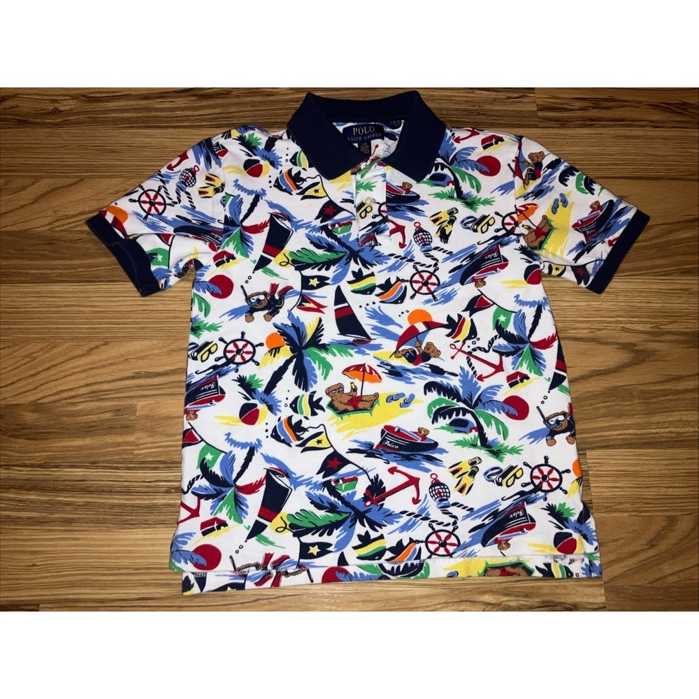 Polo Ralph Lauren Teddy Bear Print Size Boys Large 14/16